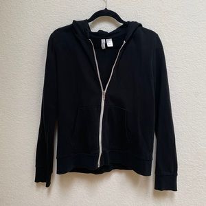 H&M Black Zip Up Hoodie